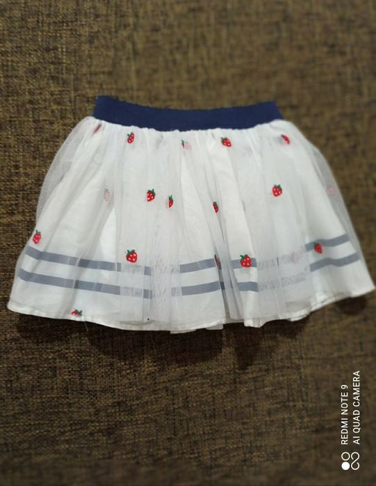 Юбка нарядная пышная белая 6 7 лет Original marines
