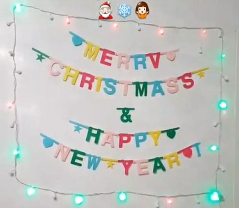 Алфавит английский гирлянда баннер DIY надпись