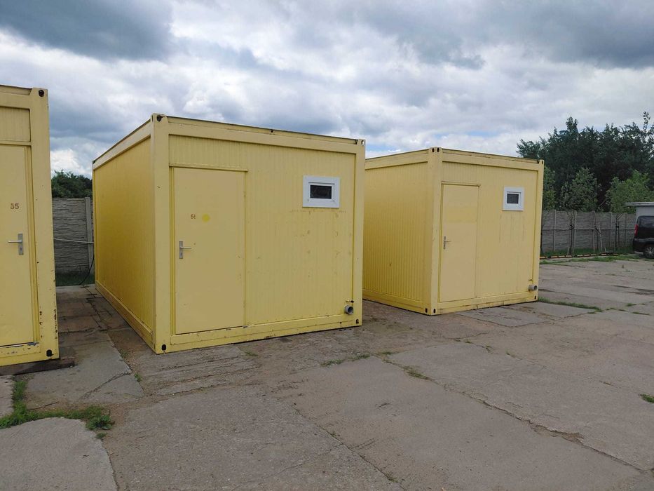 Kontener biurowy 6 x 3 x 2,80 toaleta aneks kuchenny rolety