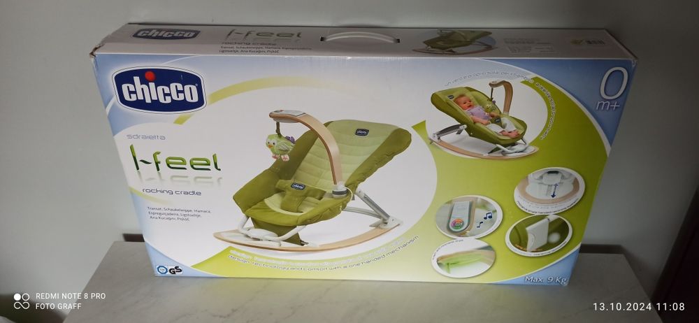 Leżaczek bujaczek Chicco i-feel nowy
