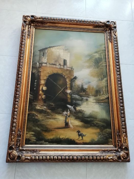 Quadro a Oleo decorativo antigo