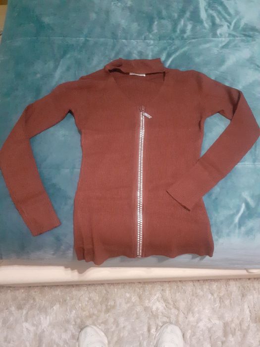 Camisola bordeux malha