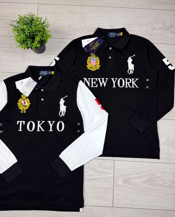 Кофта Polo Ralph Lauren Tokyo New York лонгслив поло