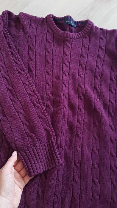 Sweter damski bawełna bordo S / M