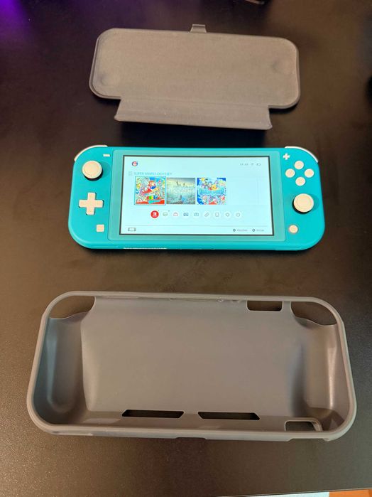 Nintendo Switch Lite Turquesa – Impecável + Capa + Películas Extras