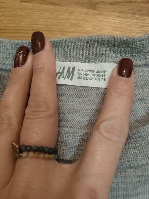 Sweter elegancki miękki 100% wełna hm