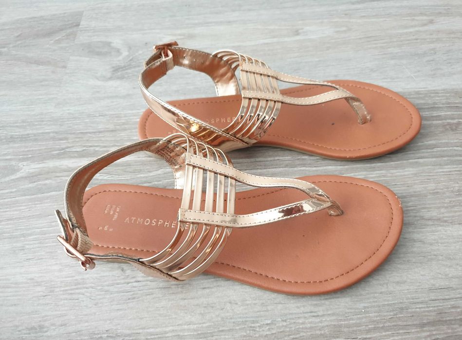 Sandálias Rose Gold