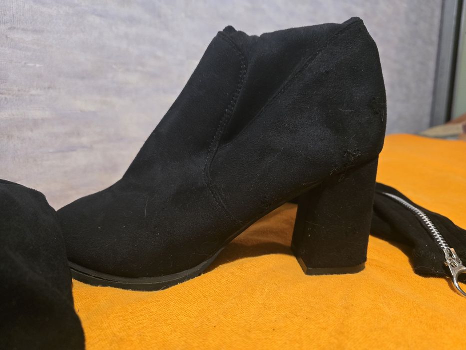 Сапоги ботфорти еластичні чорні