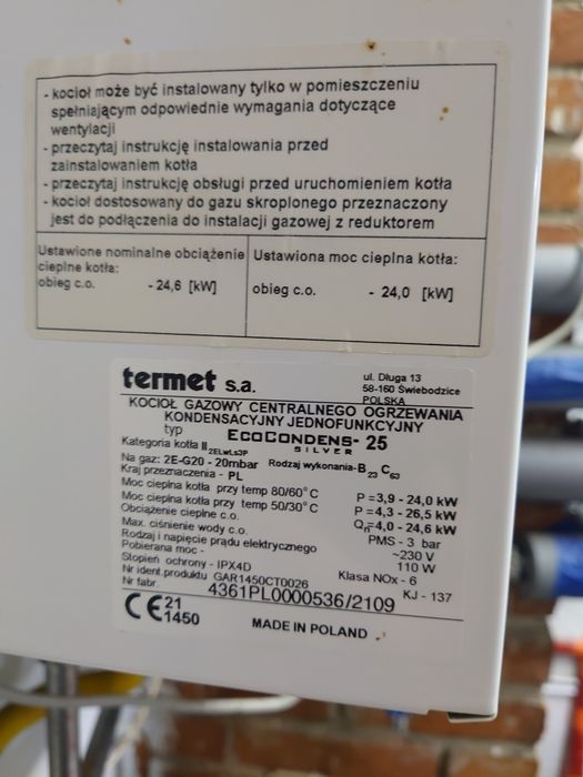 Piec gazowy Eco Condees 25