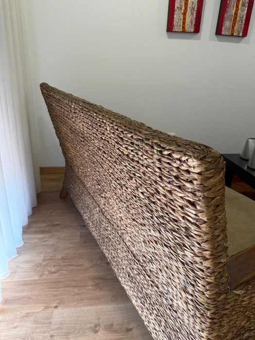 Sofá de 3 lugares em fibra natural - Excelente estado