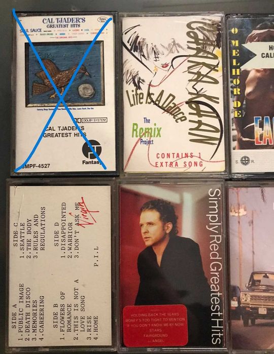 Lote 11 Cassetes Áudio originais (coleção)