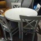 białe krzesła krzyżaki 4 sztuki za połowę ceny