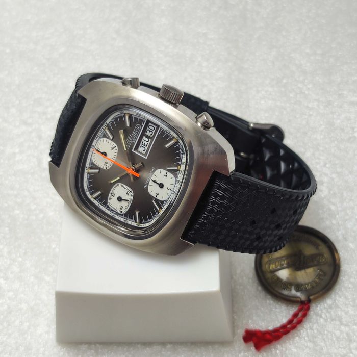 Nicolet Watch Co. Vintage Chronograf NOS lata 70 Valjoux 7750