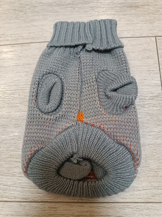 В'язаний акриловий светр для собак Pet Style "Сірий лось" XS
Заміри:
д