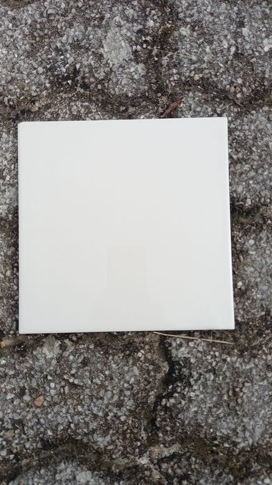 Lote de Azulejos Brancos Mate 20x20 cm (180 peças / 7,20 m²) – Novos