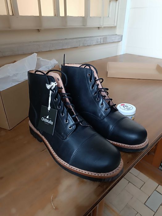 Botas de couro vintage