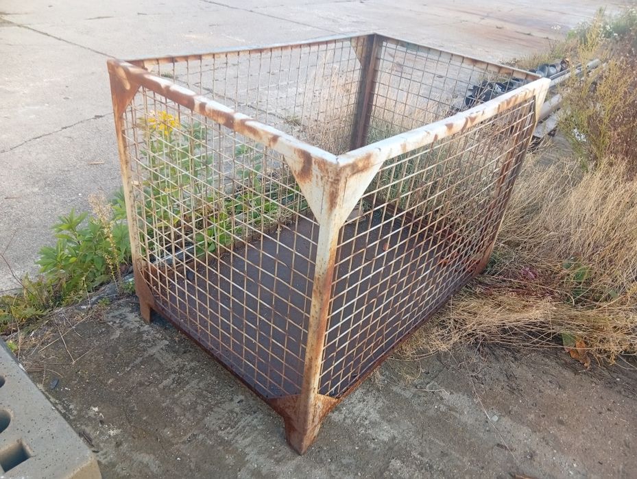 Kosze metalowe na paletach 120x80 cm