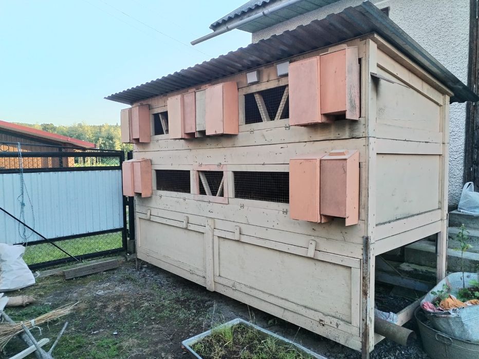 Клітка для кролів, трьох ярусна