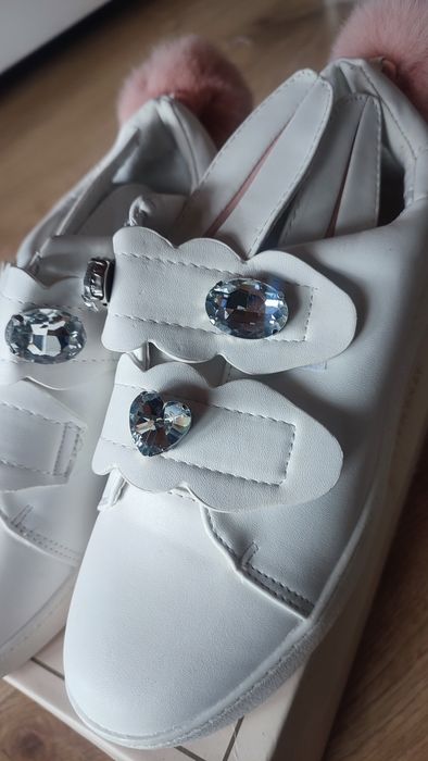 Nowe buty króliczki białe 38