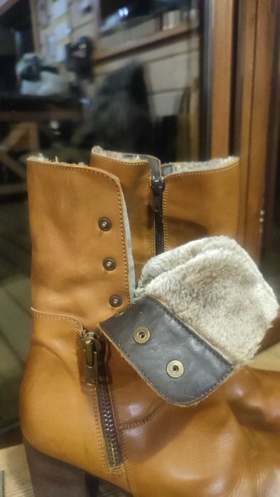 Botki, kozaczki skórzane Clarks r.40 b.ciepłe!