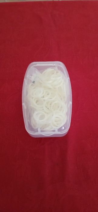 Argolas de plástico para crochet, novas