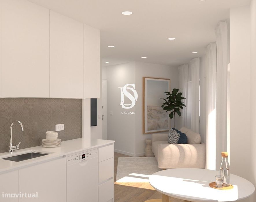Apartamento T1, Totalmente renovado no centro de Alcochete