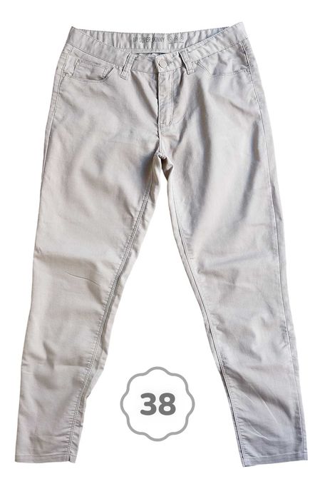 Calças Finas Bege Primark 38