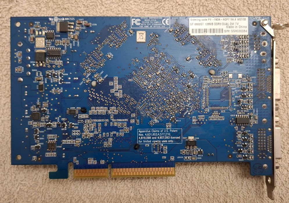 Placa gráfica GF 6600 GT ddr3