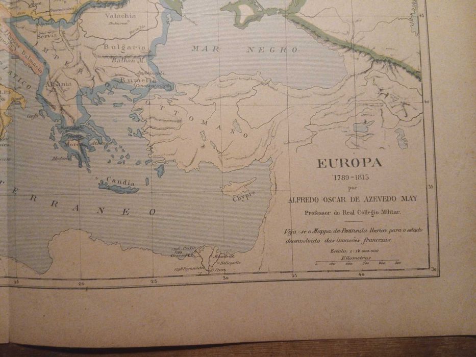Mapa Europa 1780-1815 (Final Séc XIX, Início Sec. XX)