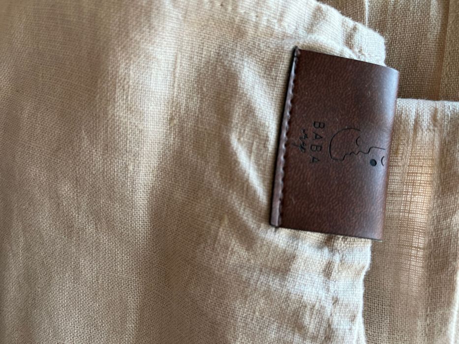 Lniana chusta kółkowa baba wrap