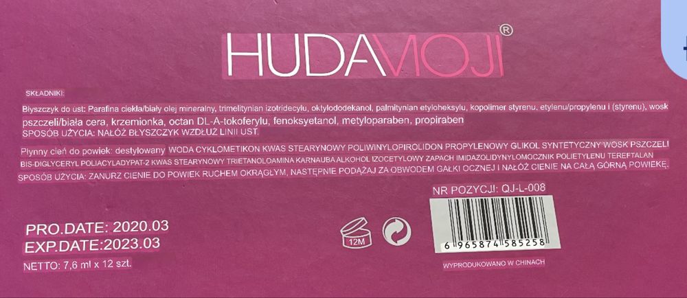 Zestaw dla kobiet blyszczyk plus cienie do powiek 11 szt