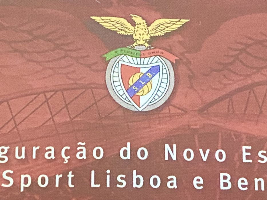 Bilhete inauguração do estádio da Luz. Benfica