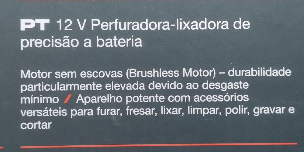 Perfuradora lixadeira de precisão Parkside Performance 12V