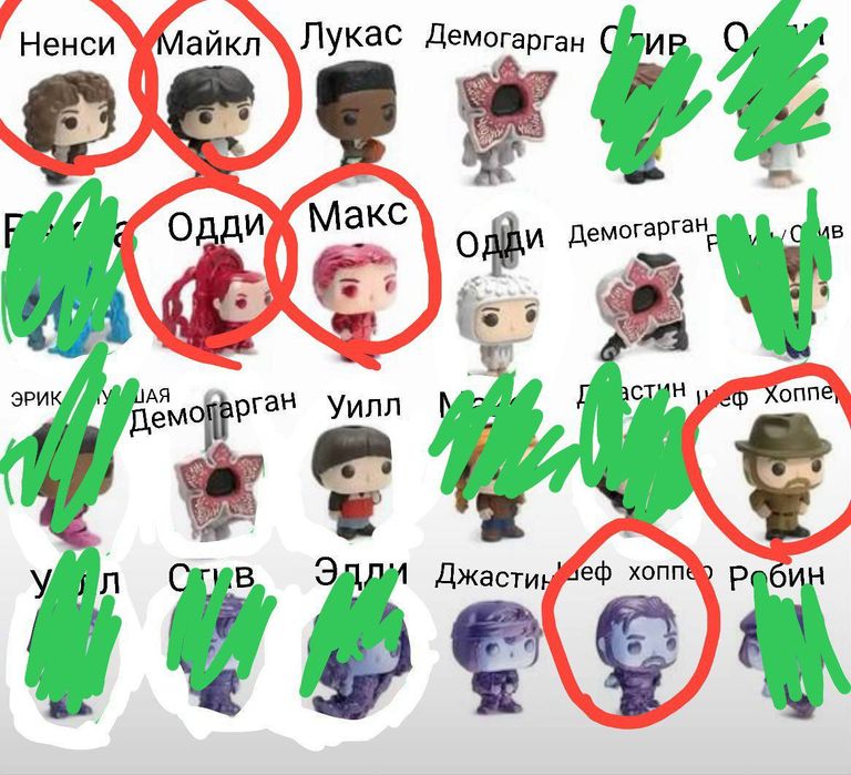 Обменяю фигурки осд киндер