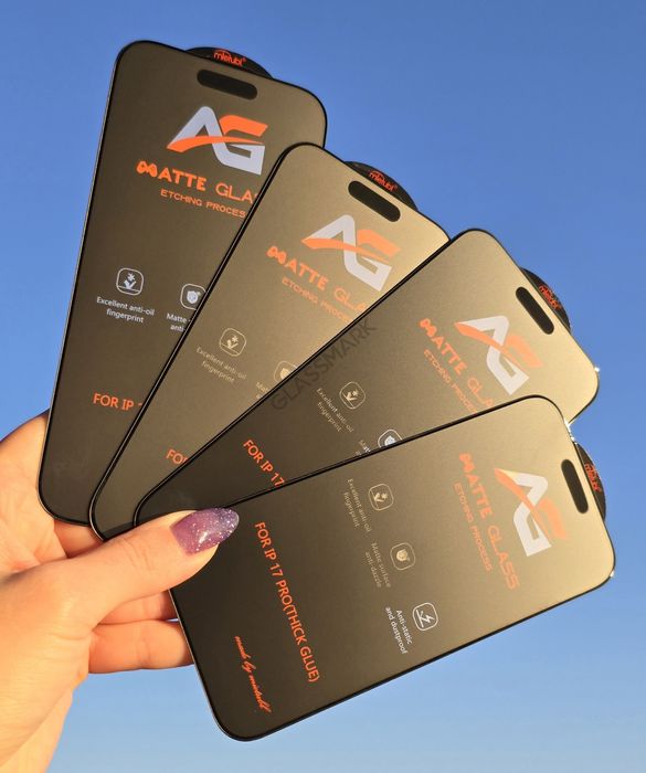 Матове захисне скло iPhone 17 | Air | Pro | 17promax матовое стекло
