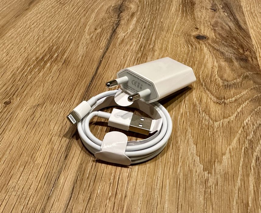 kompaktowa ładowarka 5V 1A do iPhone + kabel 1m USB-A/lightning