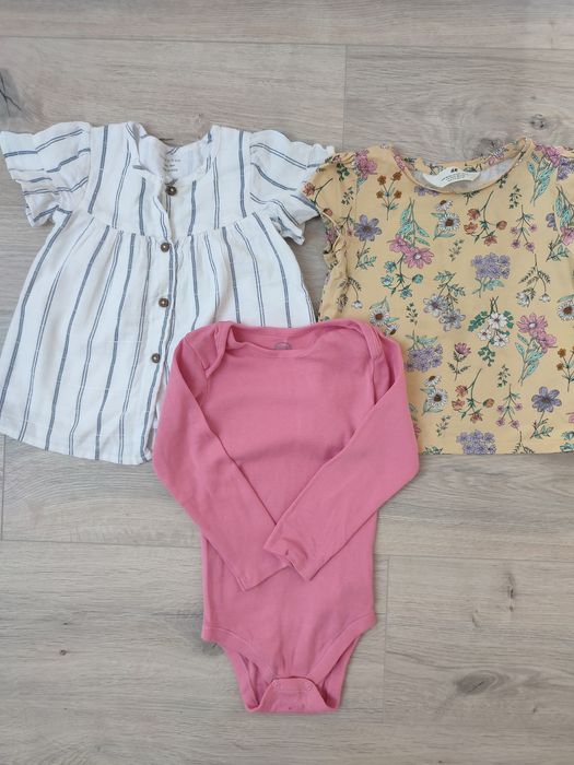 Zestaw paka ubranek dla dziewczynki rozmiar 92
