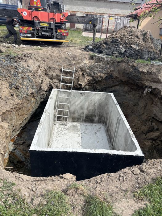 Plyta pod garaz , fundamentowa , szamba , minikoparka