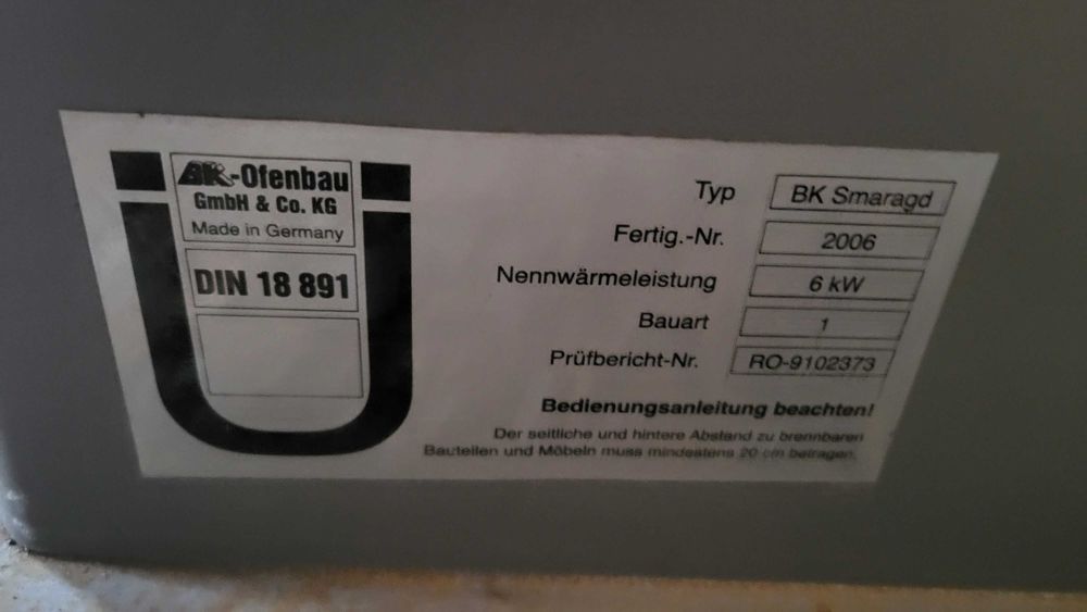 Kominek Niemcy. 6KW.