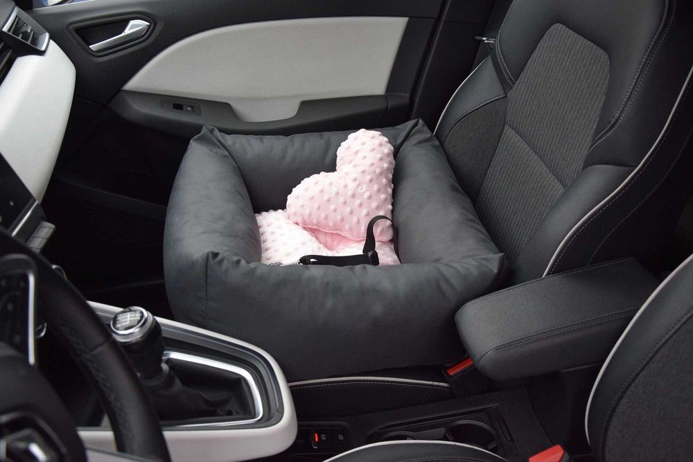 Fotelik samochodowy dla psa -TRANSPORTER DO AUTA z Minky - kolory