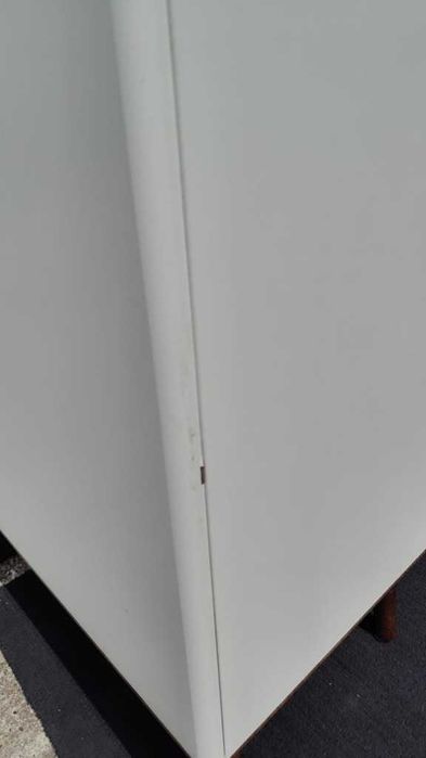 Witryna Vincent Agata Meble biała styl skandynawski + oświetlenie LED