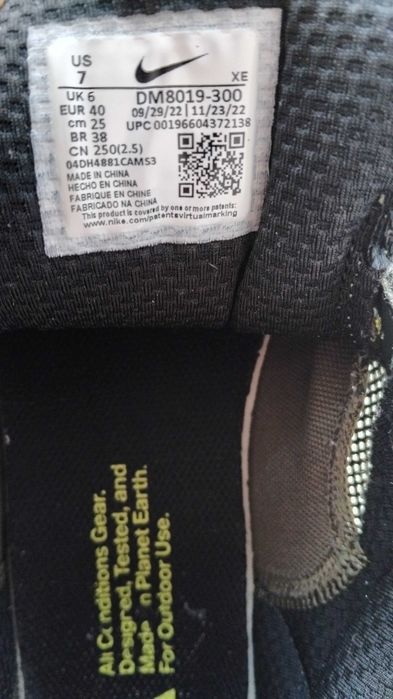 Кросівки  Nike Acg Lowcate Shoes Black DM8019-300   40 р 25 см