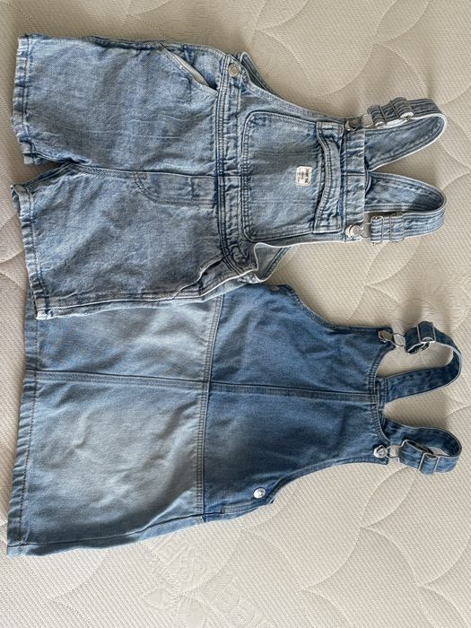 Джинсовий комбінезон zara сарафан 24m 3-4 pоки сукня плаття джинс M&S