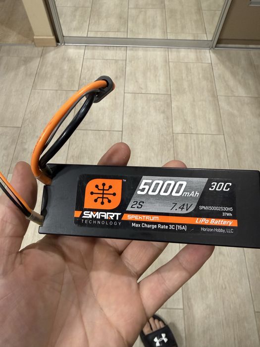 Аккумулятор батарея Spektrum  5000mAh 7.4V 30C Lipo Smart IC5