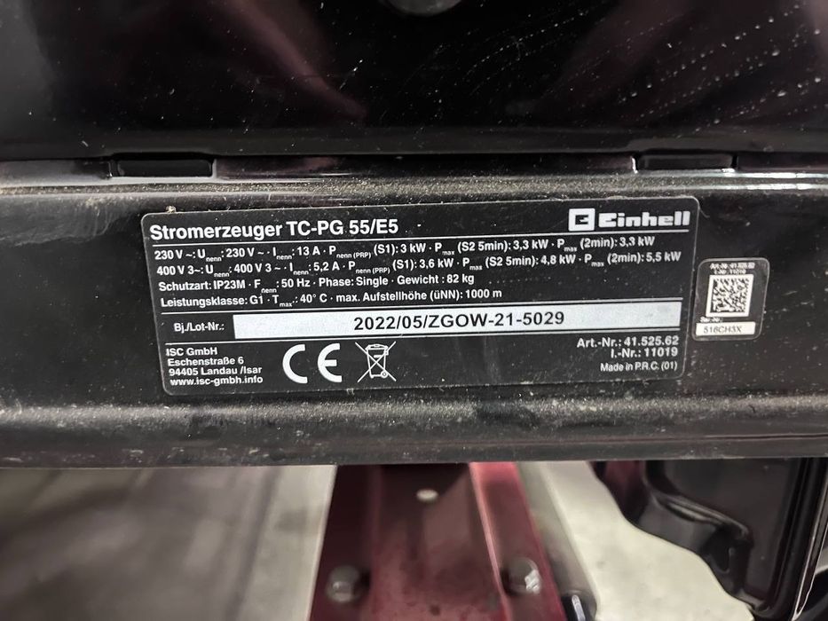 Генератор бензиновий Einhell TC-PG 55/E5