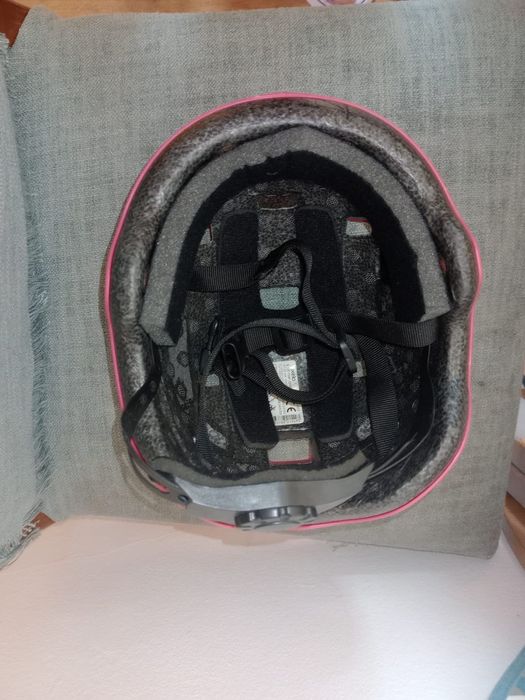 Capacete menina rosa