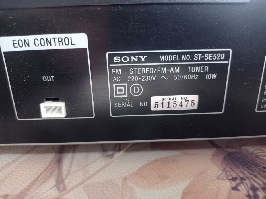 Tuner Sony ST- SE 520 RDS EON