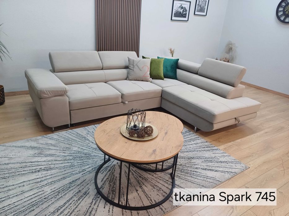 Narożnik ARTEON POD WYMIAR Kanapa Sofa Rogówka  Rozkładana USB+GRATIS
