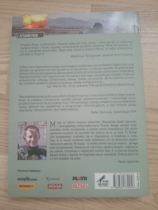 Książka, reportaż.Marcin Orłowski, Z Afganistanu.PL