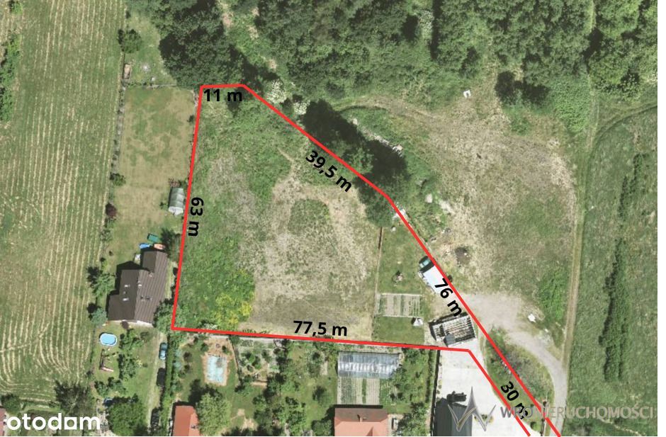 Działka budowlana z potencjałem inwestycyjnym MPZP - Widok 2